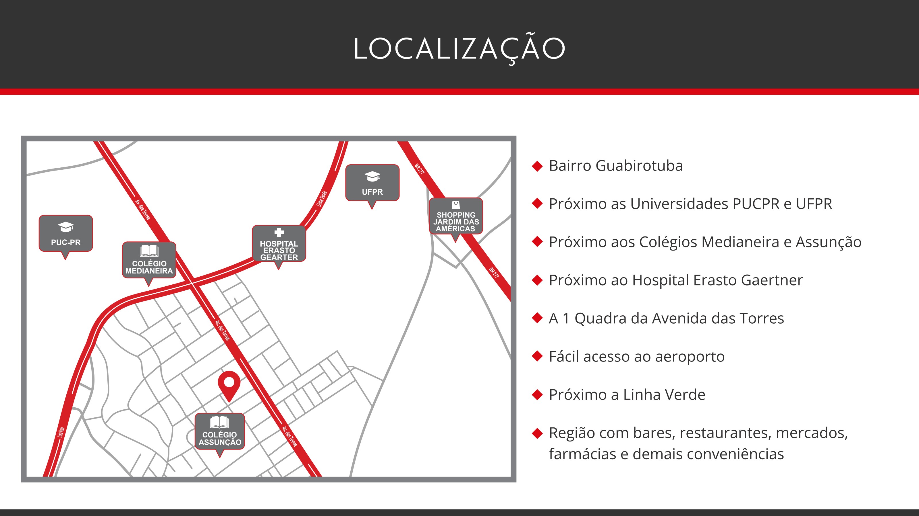 Mapa de localização do Residencial Yokohama